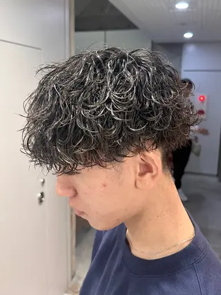 ショート パーマ メンズ 【メンズサロン】 BLUCK 横浜のヘアスタイル