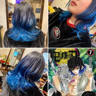 ミディアム カラー "PEPPU "所属・🌈推し色派手髪 ハイトーンShinのヘアスタイル