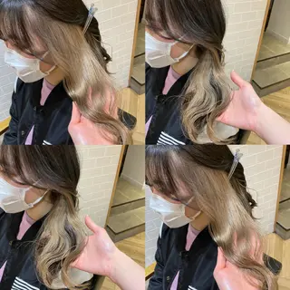 ロング カラー 艶カラー/韓国顔周り 🎀mamiのヘアスタイル