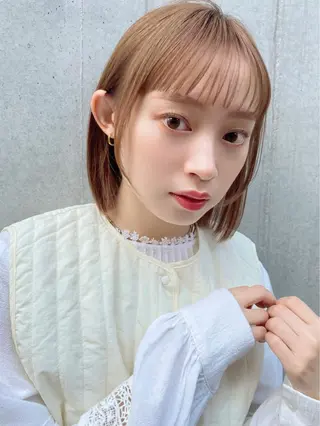 ミディアム カラー 🪭risa 暖色/レイヤー🪭のヘアスタイル