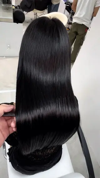 ロング カラー パーマ ヘアアレンジ メンズ 🍀髪質改善 ケアカラーrootsのヘアスタイル