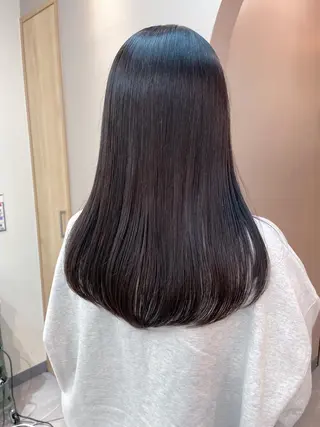 ロング 韓国レイヤー　船橋 徒歩5分/小川友美のヘアスタイル