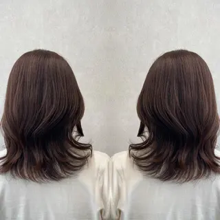 ミディアム カラー tocca 💜石田愛結💜のヘアスタイル