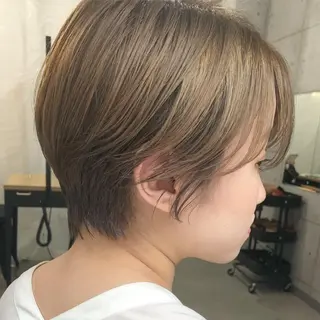 ショート カラー パーマ ヘアアレンジ メンズ キッズ ネイル 艶髪育成サロン 京橋　shinのヘアスタイル