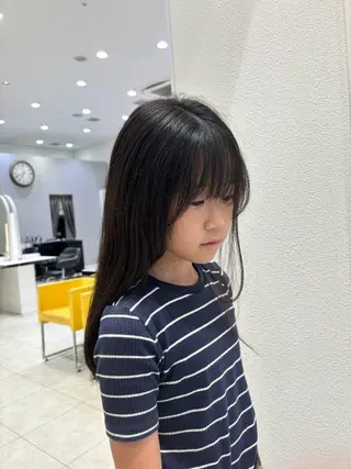 セミロング キッズ 🩶米澤 美月🩶のヘアスタイル