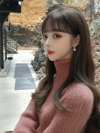 セミロング JILL 橋本菜希のヘアスタイル