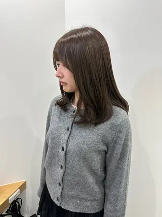 セミロング カラー レイヤー/ナチュラル 💐nao.のヘアスタイル