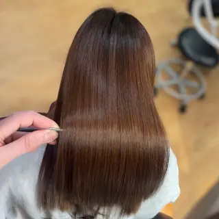 セミロング カラー 髪質改善&ハイライト 山本翔大🍋のヘアスタイル