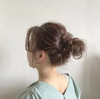 ロング カラー ヘアアレンジ 似合わせ＋韓国カット ニシヤマ　マイのヘアスタイル