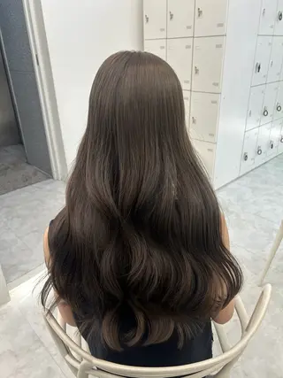 カラー 透ける透明感カラー 🤍anju🎀のヘアスタイル