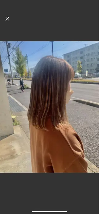 セミロング ⭐️似合わせ⭐️ ほかぞの　りかのヘアスタイル