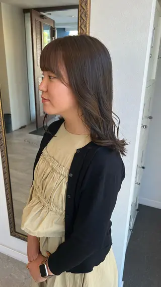 ロング カラー letterby novel  はるみのヘアスタイル