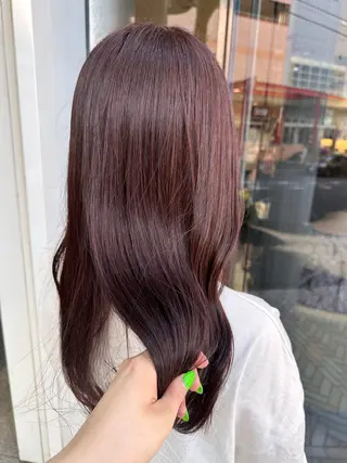 ロング カラー クロスパーマ/うる艶 カラー/Kurumiのヘアスタイル