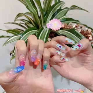 ロング 💜MIYA nail川崎店のネイルデザイン