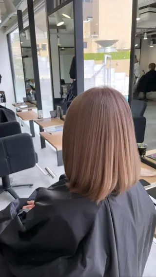 ミディアム カラー 難波ブリーチカラー 伊藤洋輝のヘアスタイル