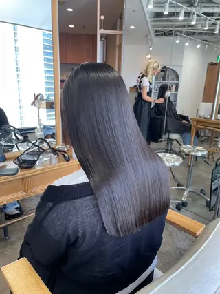 ロング カラー パーマ メンズ 透明感ワンカラー梅田 ダブルカラー/川上のヘアスタイル