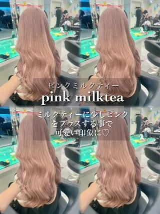 ロング カラー ダメージレスハイ トーン💖kanonのヘアスタイル