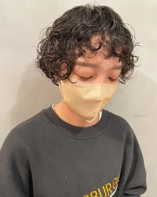 ショート パーマ 優作 〜圧倒的信頼〜のヘアスタイル