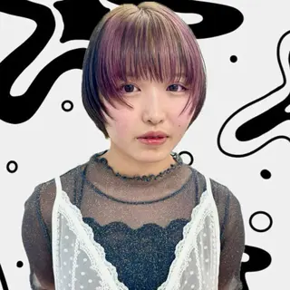 ショート カラー hair salon　丹tan所属・Rena✴︎トレンド ×スタンダードMIXのヘアスタイル