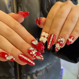 ネイル クルミ/ 💕ワンホンネイルのネイルデザイン