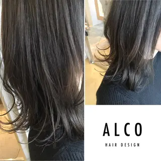 セミロング カラー ワタイショウタ 髪質改善✨眉毛サロンのヘアスタイル