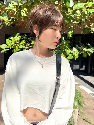 ショート GIEN NU 茶屋町+所属・久保 佳乃のヘアスタイル