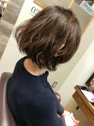 ショート カラー パーマ 美容室tuuli 大名店所属・tuuli トゥーリのヘアスタイル
