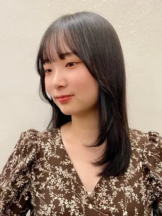 ミディアム カラー Paddle所属・似合わせレイヤー/ レイヤーパーマ/高倉のヘアスタイル