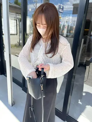 ミディアム カラー mood tatemachiのヘアスタイル