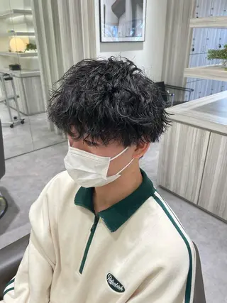 ショート パーマ メンズ Reginavita栄所属・メンズ特化/ 本日空き○/岡本一真のヘアスタイル