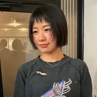 ショート レイヤー/ベージュ mikuのヘアスタイル