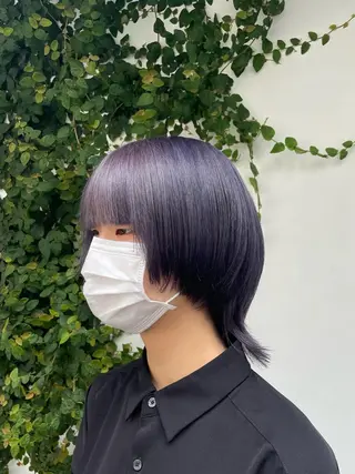 ショート カラー 韓国メンズヘア/ ダウンパーマ/歩夢のヘアスタイル