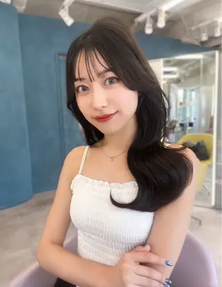 ロング カラー ヘアアレンジ 韓国ヘア/髪質改善 TAKAHIROのヘアスタイル