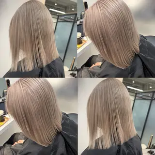 ショート salowin所属・ハイトーンカラー 馬場みなみのヘアスタイル