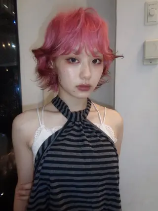 ショート カラー ヘアアレンジ カラー特化🎀/ 艶カラー🫧渋谷のヘアスタイル