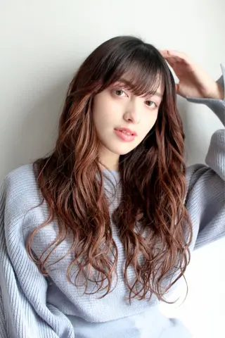 ロング パーマ フラミューム伊勢崎所属・ㅤ ㅤ ㅤ ㅤ あゆみのヘアスタイル