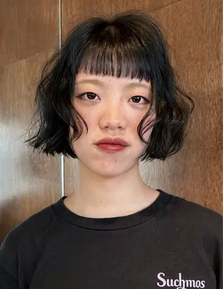 パーマ 柔らかいオリーブ🍃 カラーNatsumiのヘアスタイル