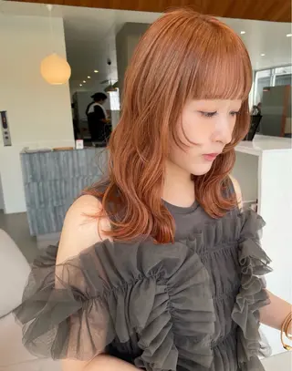 セミロング カラー ヘアアレンジ ✂️ハッシュカット/ レイヤー冨田✂️のヘアスタイル