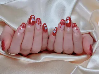 ネイル ネイルサロンAiri 長さ出し·シンプルのネイルデザイン