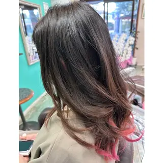 セミロング Fun hair make所属・三原 友美のヘアスタイル