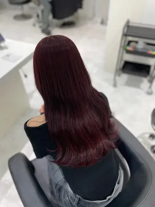 ロング カラー ヘアアレンジ ♥️うる艶暖色 銀座♥️mioのヘアスタイル