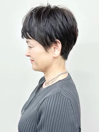 ショート 小顔ボブ/お悩み解決 /ボブパーマ/とういのヘアスタイル