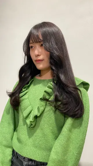 ロング カラー 酸性ストレート/ 髪質改善/イソヤトモのヘアスタイル