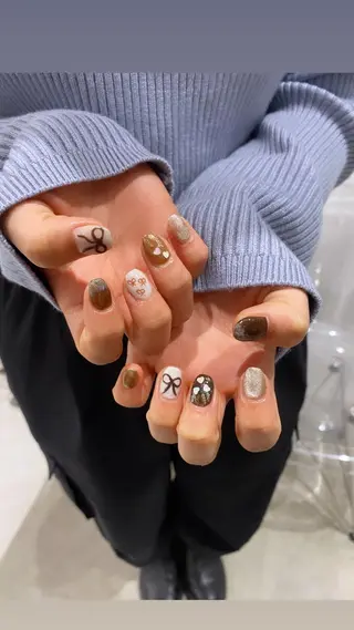 ネイル emu所属・けいこ🍊ニュアンス ネイル/個性派ネイルのネイルデザイン