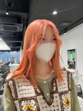 カラー モモ 🍑のマツエク・マツパデザイン