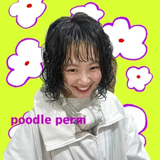 ミディアム パーマ hollo原宿所属・パーマ/ハイトーン 🎀Rumiのヘアスタイル