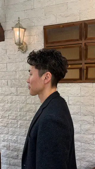 パーマ メンズパーマ✨️/ 縮毛カラー🫧あきはのヘアスタイル