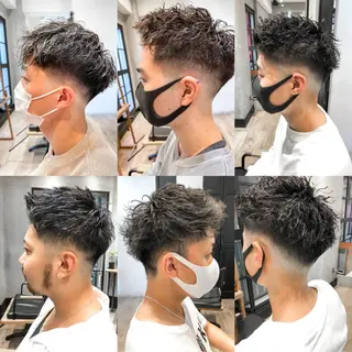 ショート パーマ メンズ amie高崎所属・高崎メンズパーマ 髪質改善TAKEのヘアスタイル