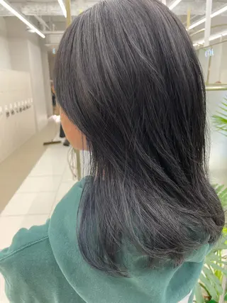 ミディアム カラー COA GINZA 空也/前髪/顔まわりのヘアスタイル