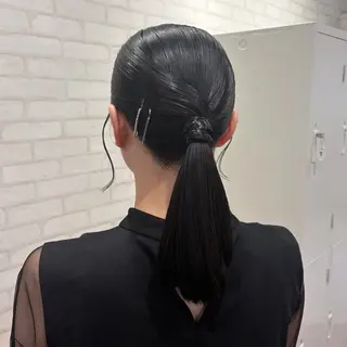 ロング ヘアアレンジ shiori/透明感 /顔周り/髪質改善のヘアスタイル